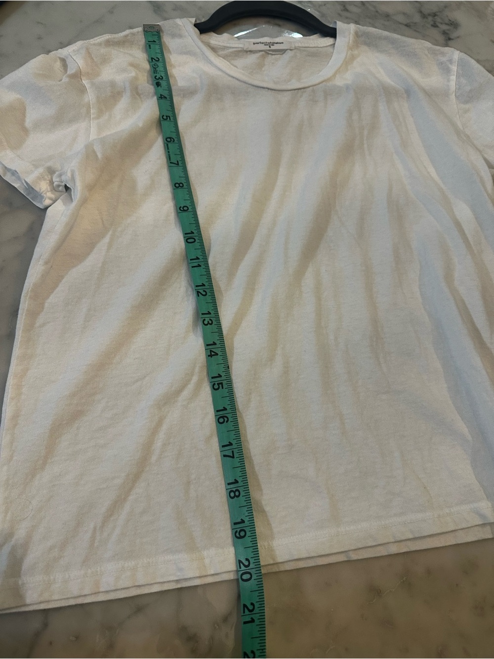 Perfect White Tee Classic White Crew Neck Cotton T-Shirt | Size S - Picture 5 of 6
